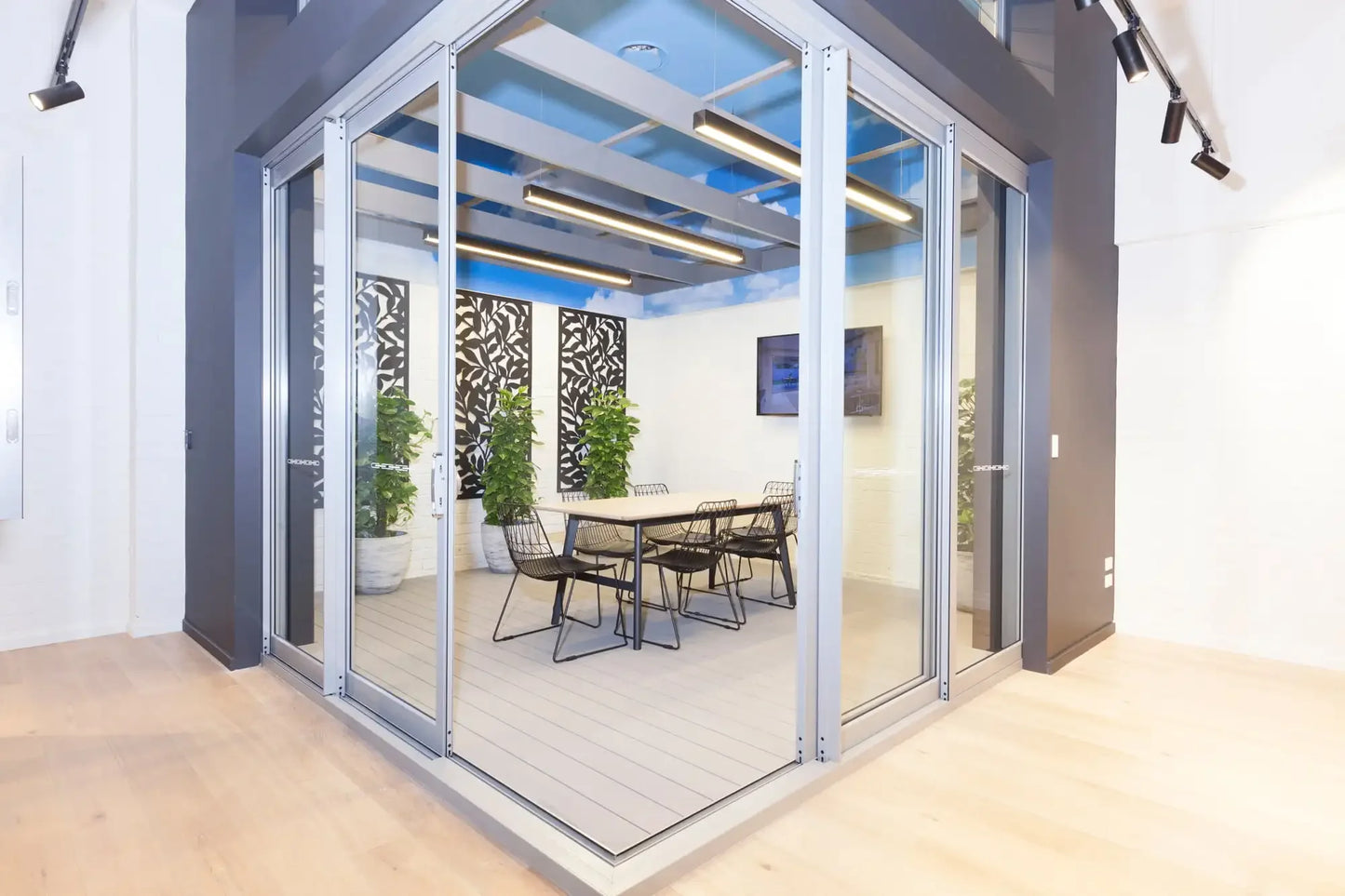 DN Factory Aluminium Alloy Profile Sliding Door Tempered Glass Door for Sun Room Balcony Sliding Doors System Home Decoration