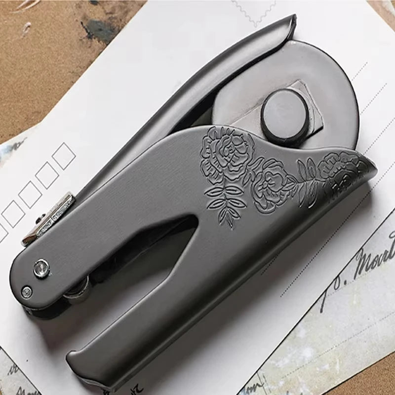 Logo Custom Seal Handheld Embosser Stamp for Diplomas and Awards