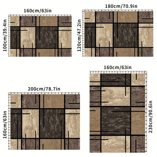 Geometric Pattern Luxurious Velvet Area Rug For Bedroom Carpet For Live Room Welcome Mat Doormat Large Area Rugs