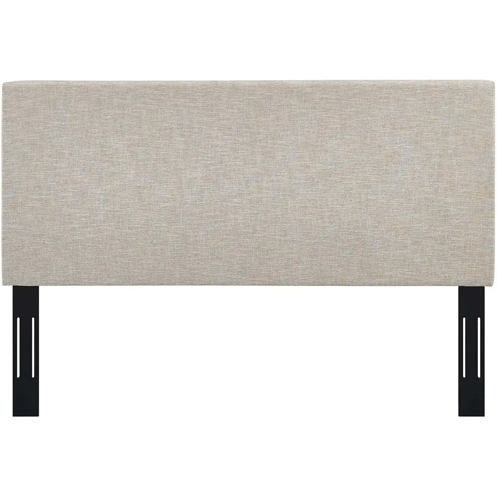 Beige Linen Fabric King & California King Headboard