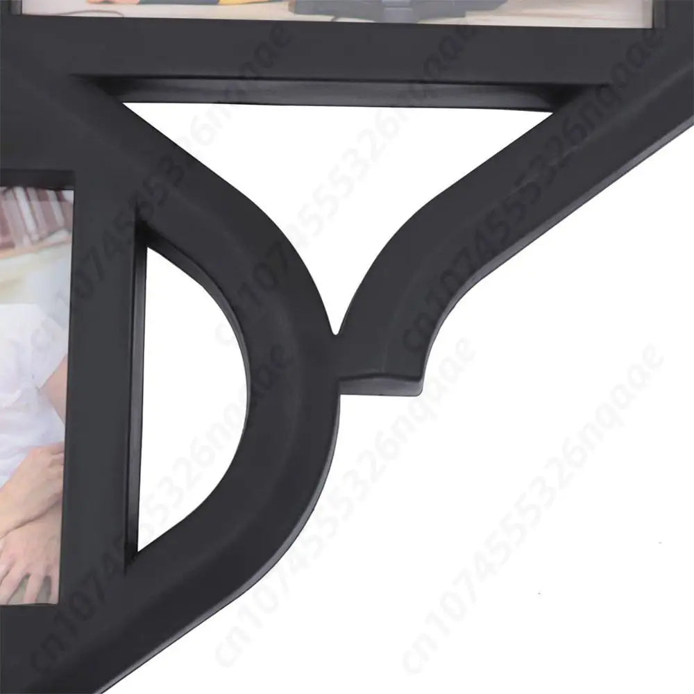 4x6In 9 Grid Photo Display Frame Diamond Shaped Wall Hanging Picture Storage Frame Creative Reusable Wall Decoration