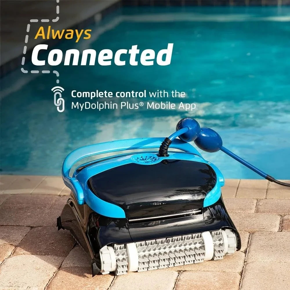 Plus WiFi Robotic Pool Vacuum Cleaner With Wall Climbing Scrubber