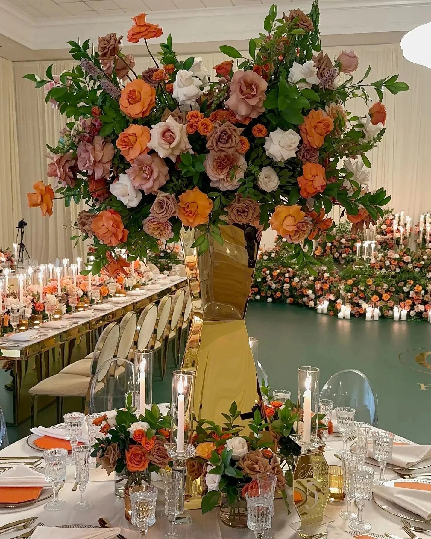 2/4/6/10pcs Stainless Steel Vases, Ideal Wedding Table Centerpieces & Party Decoration
