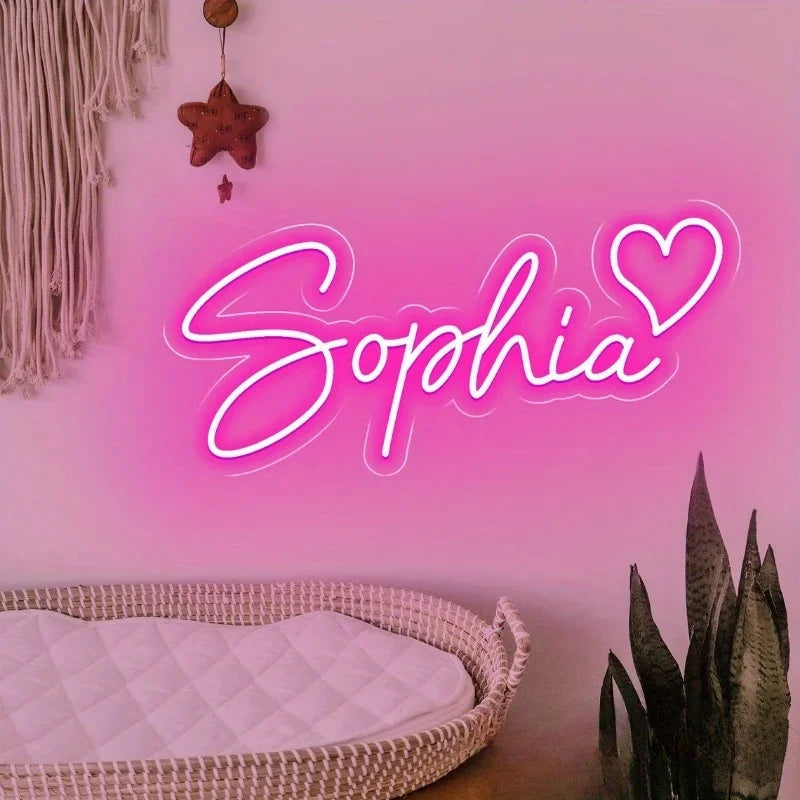 Custom Neon Sign, Custom Neon Light, Name Sign, Room Decor, Girl Bedroom Dormitory Wall Art Decor, Personalized Gifts for Her