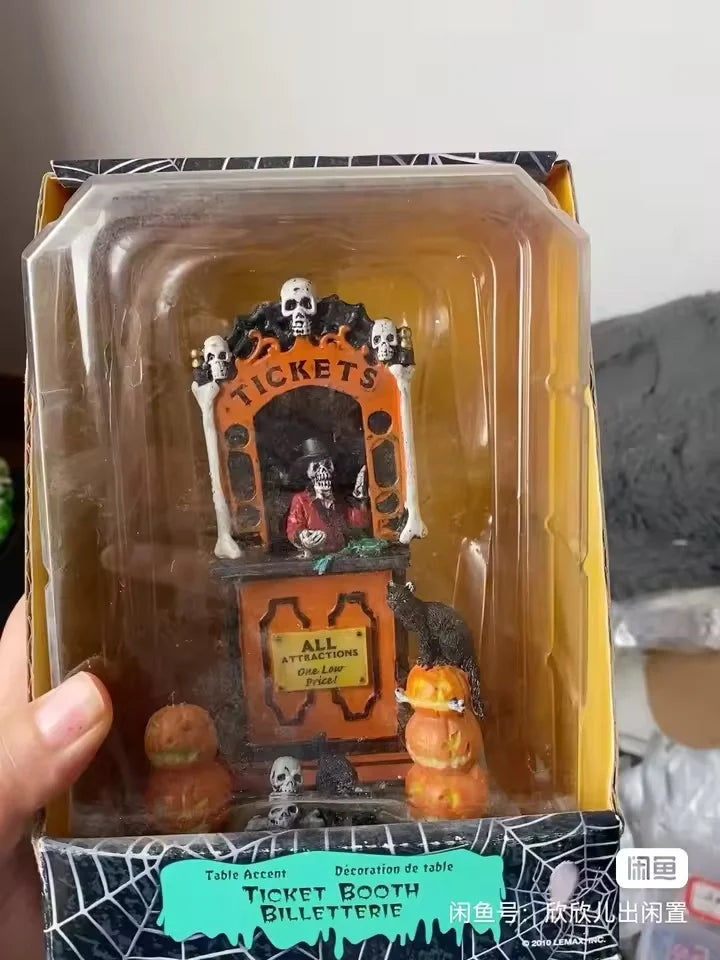 Halloween Decor Creative Halloween Scene Resin Ornaments Ghost Taking Pictures Figurine Garden Ornaments Home Decor Accessories