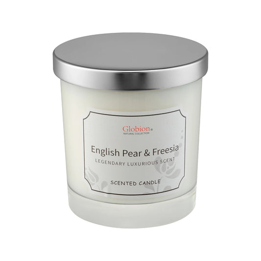 Hign-concerned Scented Candle English Pear And Freesia Aromatherapy Glass Jar