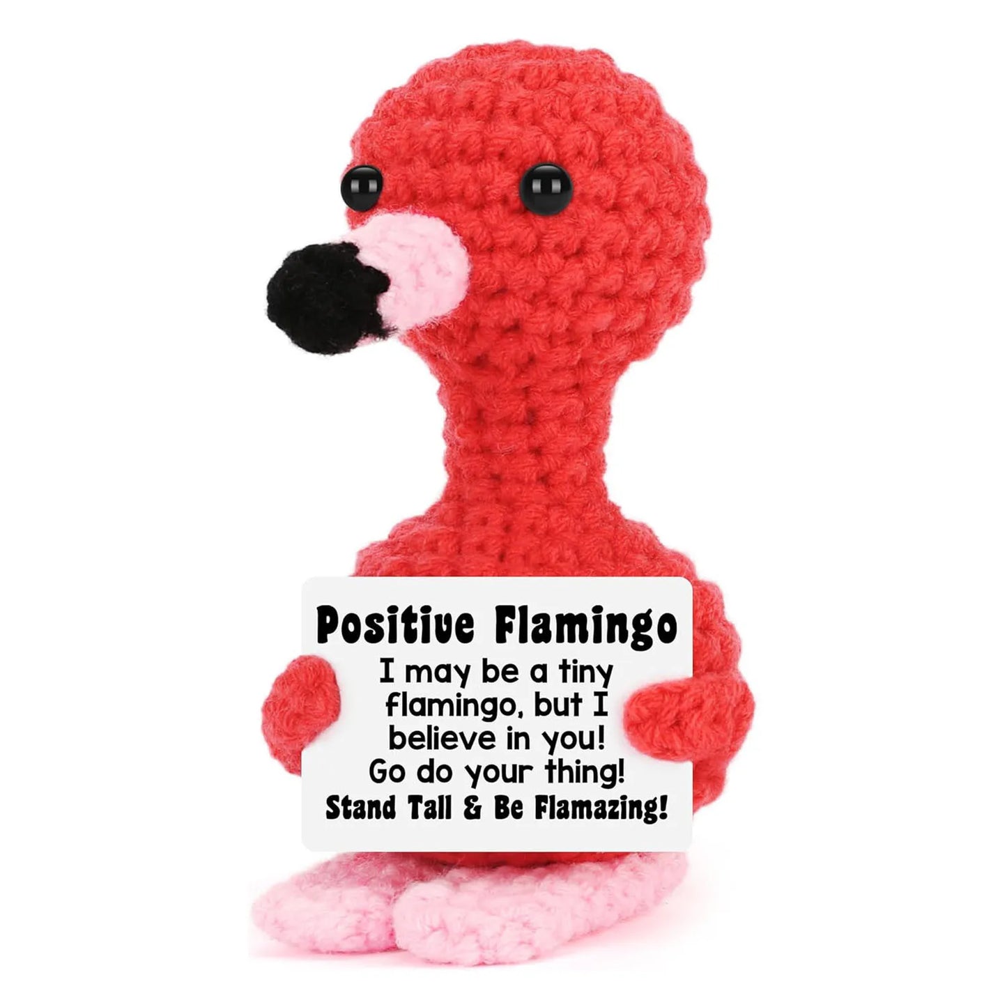 Positive Crochet Animals Christmas Birthday Gifts for Women Men Emotional Mom Dad Daughter Sister Friend Desk Home Fall Decor
