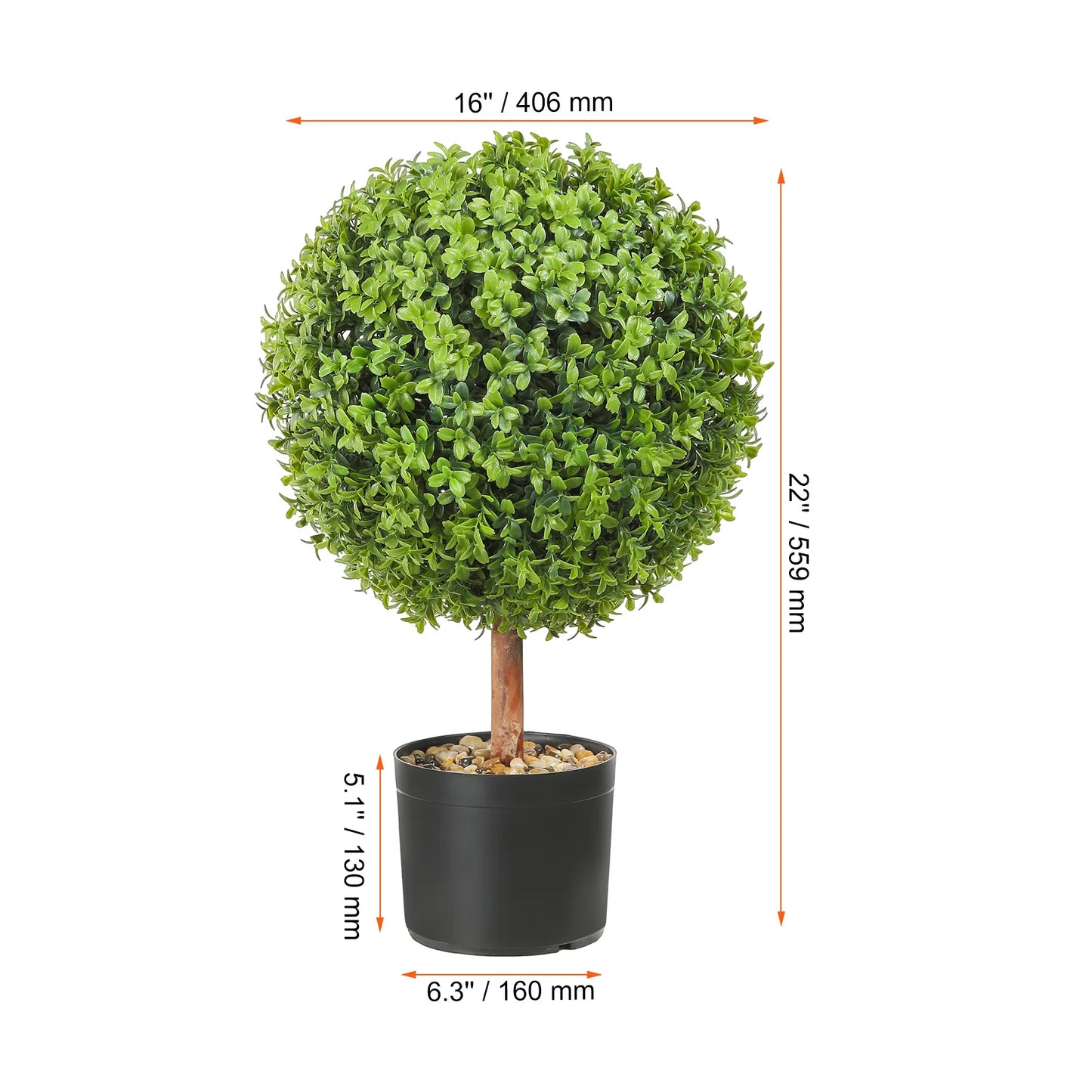 SucceBuy Boxwood Topiary Spiral Tower 24 36 48in Green