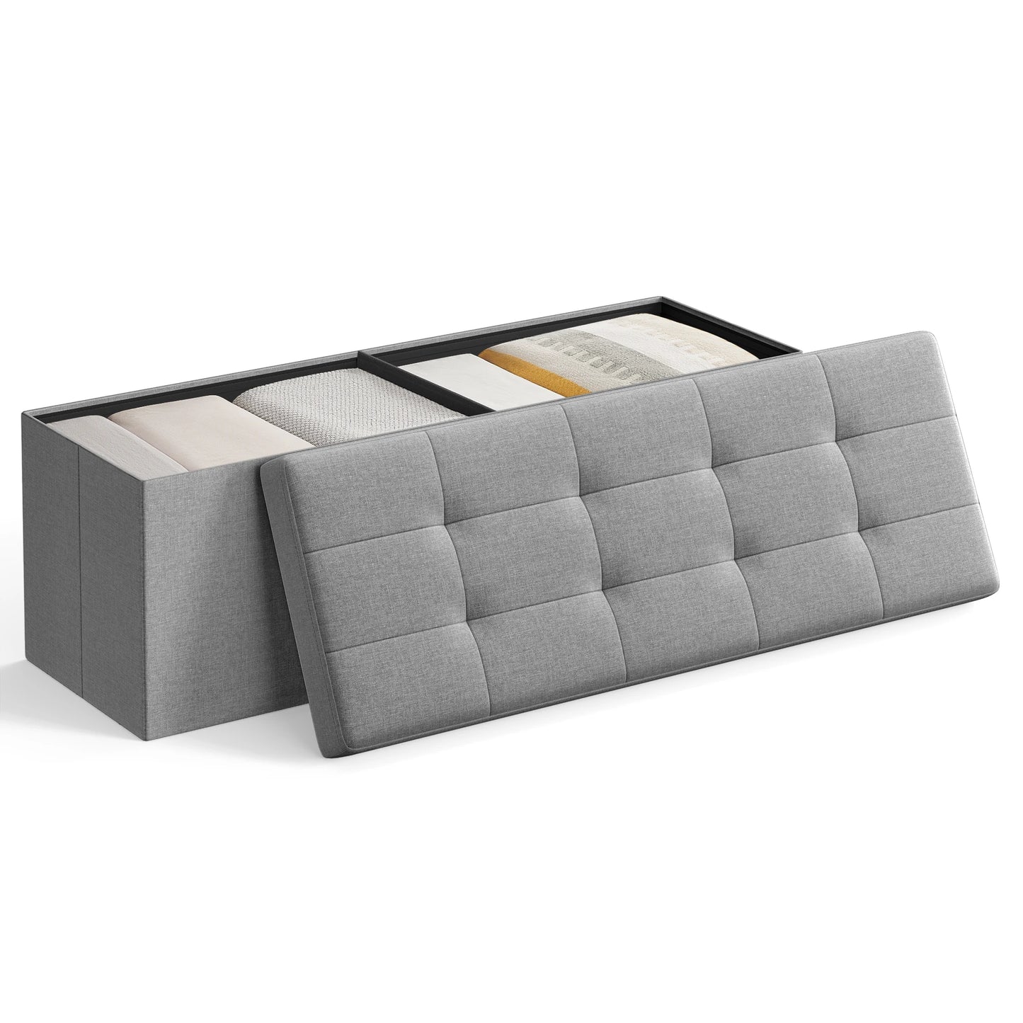 Mazie Collection Folding Storage Ottoman Bench by Songmics