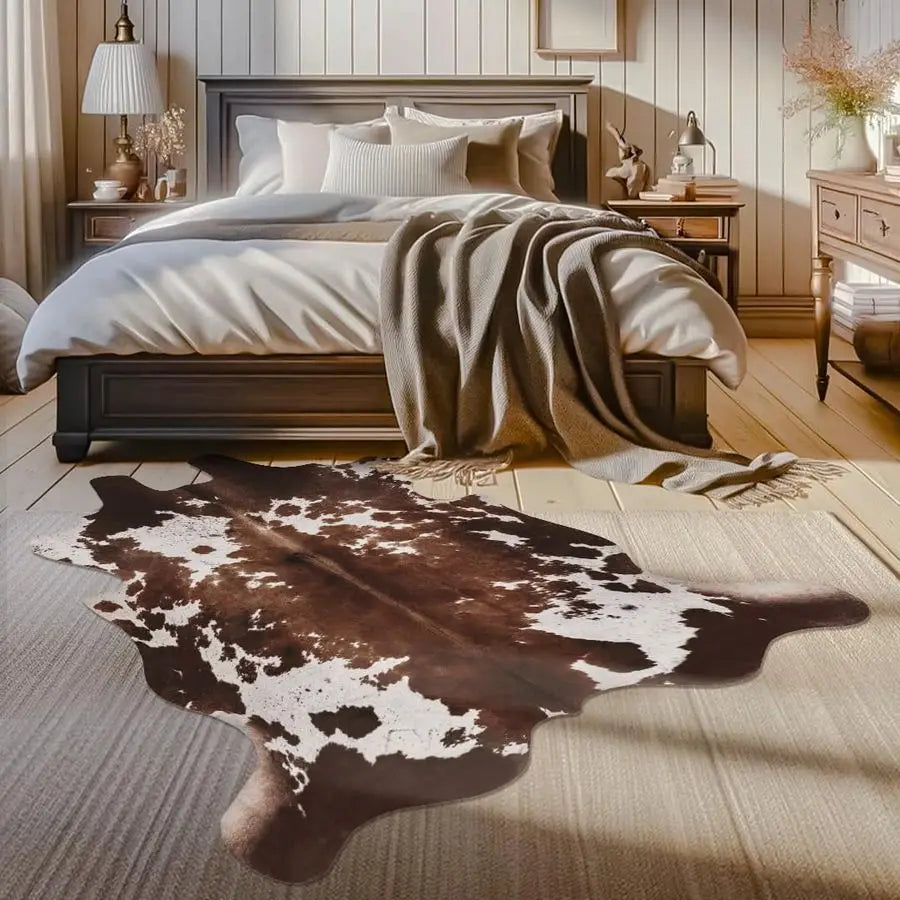 Cowhide Cow Print Rug Western Style Living Room Decor